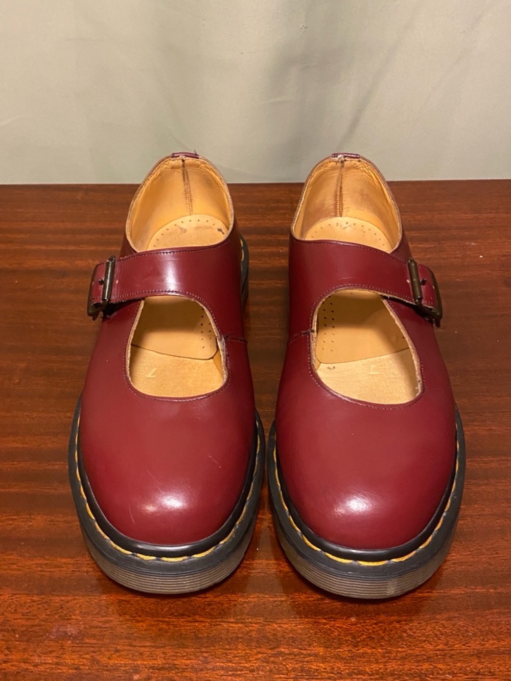 Mary Jane Dr. Martens  Red Vintage 90s /Y2K Docs Made in England Women’s 7 - Picture 3 of 10
